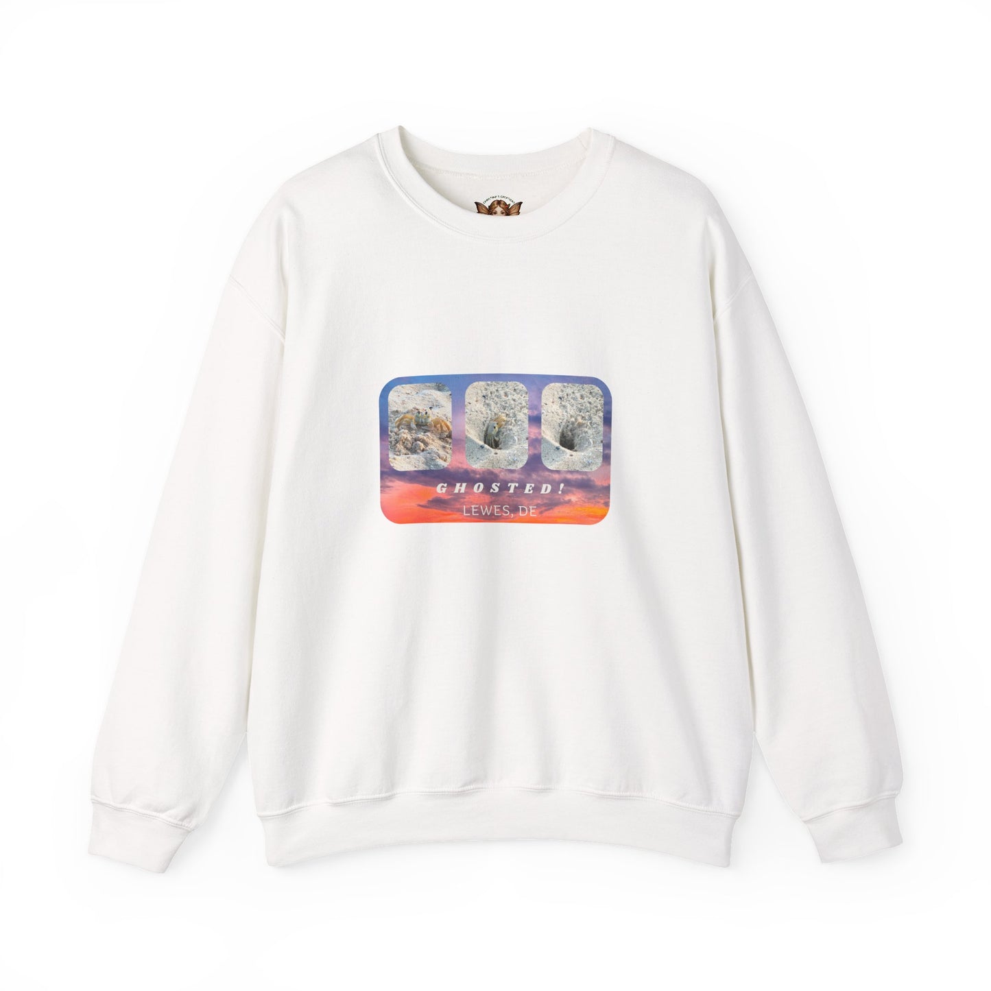 "Ghosted" Crewneck Sweatshirt - Beachy and Fun Design