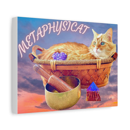 Canvas Wall Art- Metaphysical and Whimsical Design For Cat Lovers