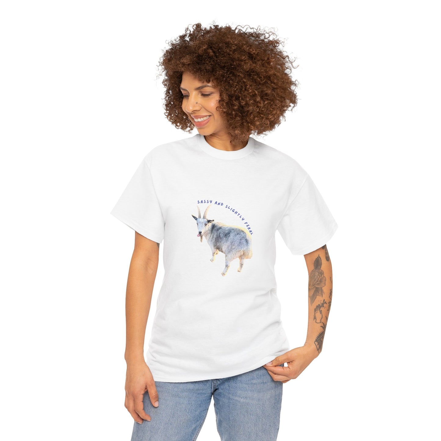 Sassy & Slightly Feral Goat T-Shirt