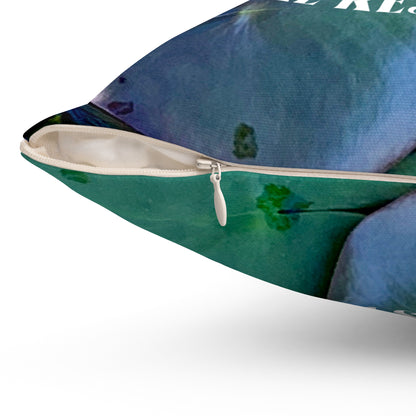 Spun Polyester Square Pillow-Breathe, Relax, Let Nature Restore You