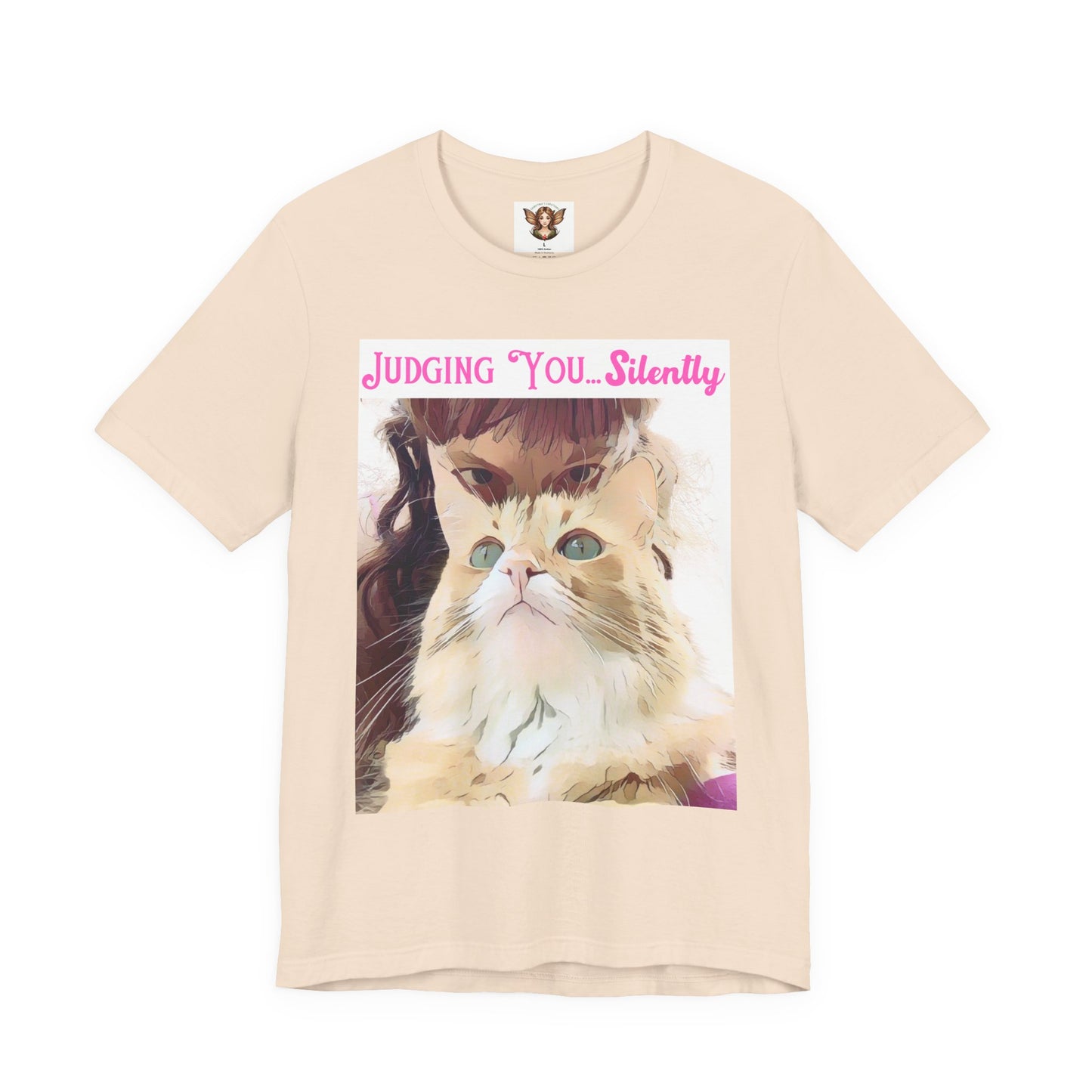 Funny Cat Quote - "Judging You Silently" T-Shirt