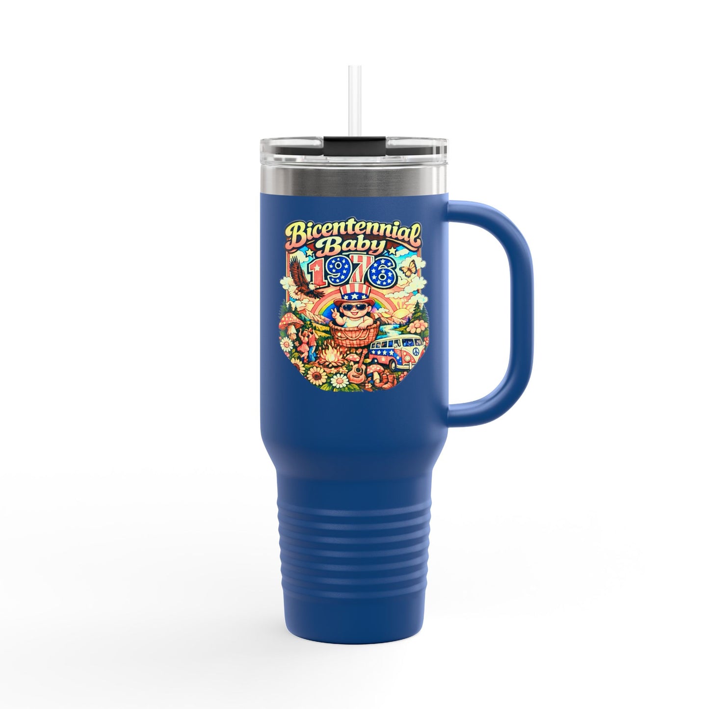 Insulated Travel Mug- Bicentennial Birthday Design