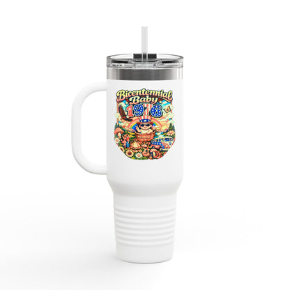 Insulated Travel Mug- Bicentennial Birthday Design