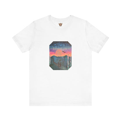 Enchanting Couple On Moonlit Path -Tee Shirt