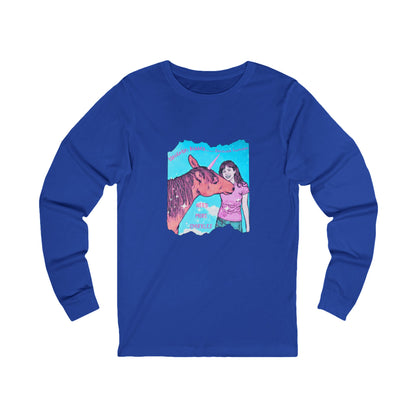Whimsical Unicorn Kisses Long Sleeve Tee