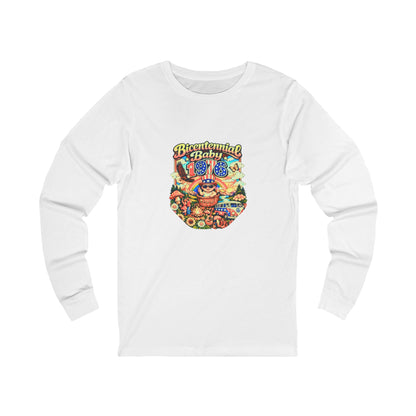 Unisex Jersey Long Sleeve Tee- Bicentennial Birthday Design