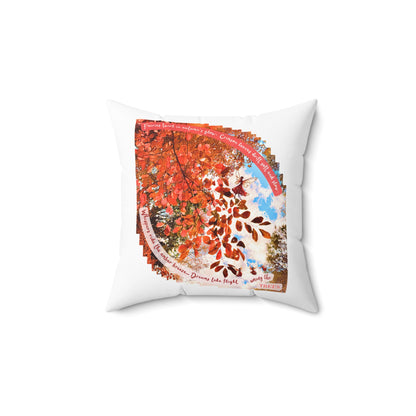Square Pillow- Autumn Fairies and Leaves Design