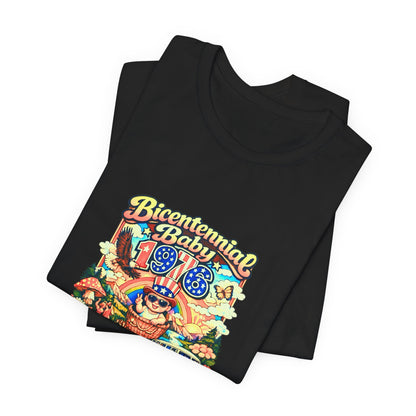 Unisex Jersey Short Sleeve Tee- Bicentennial Birthday Design