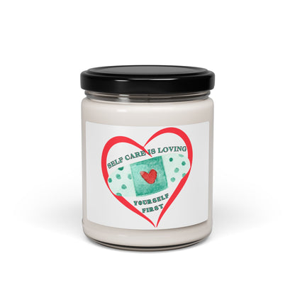 Soy Candle - Self-Care Inspirational Quote
