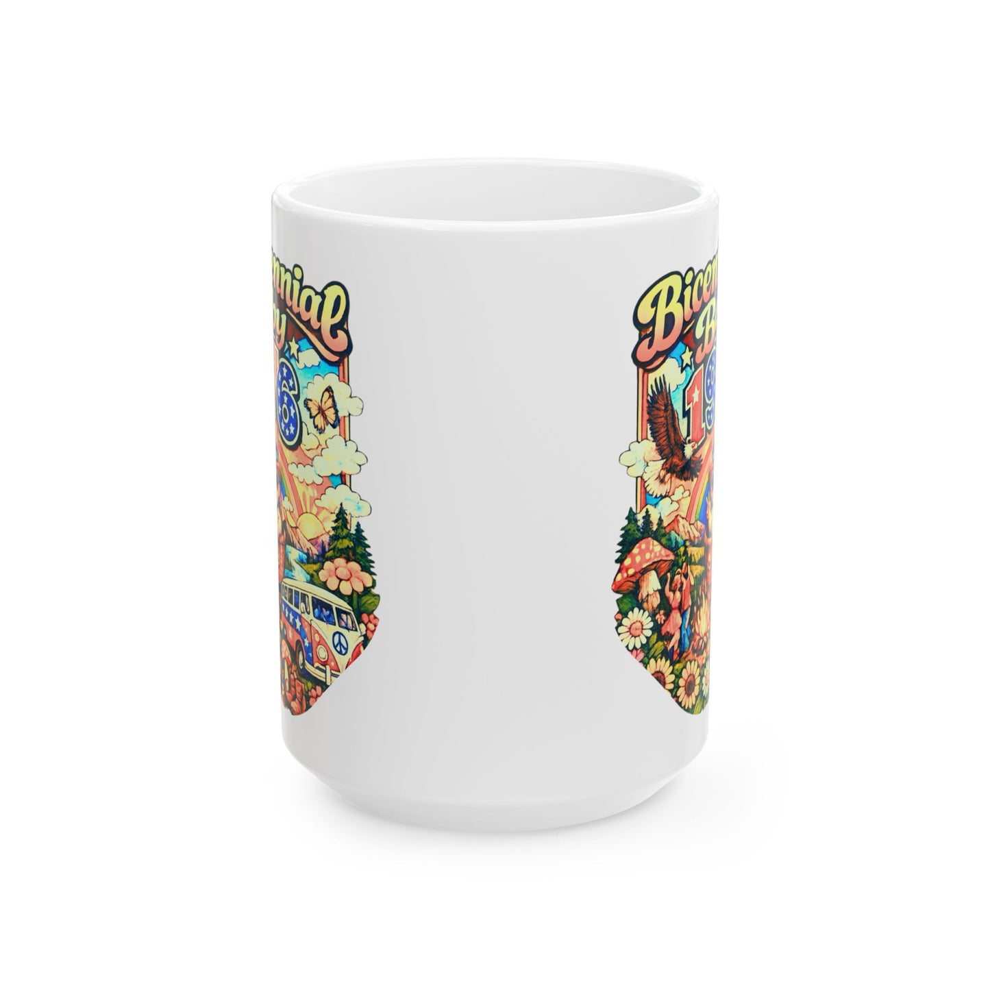 Ceramic Mug- Bicentennial Birthday Design