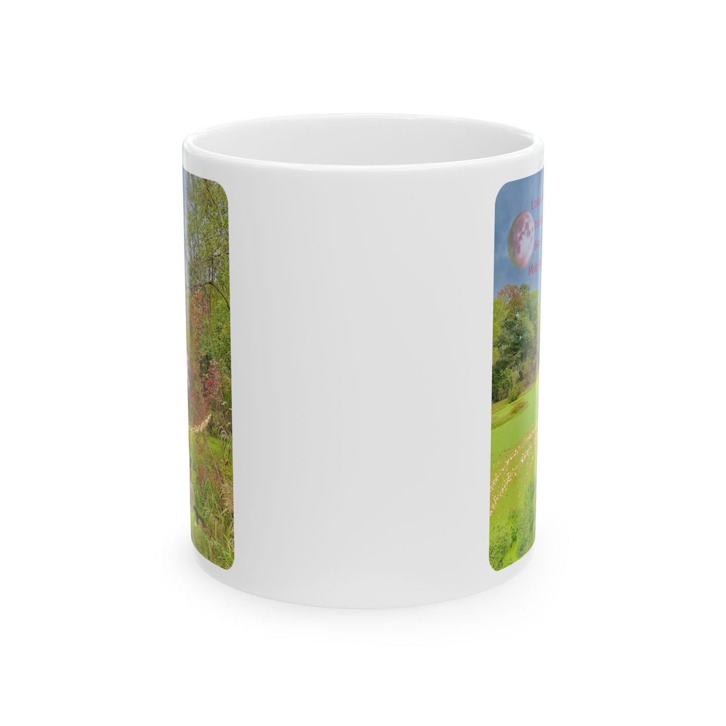 Ceramic Mug-Whimsical Unicorn and Fairy Autumn Vibe Nature Scene