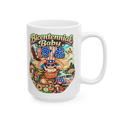 Ceramic Mug- Bicentennial Birthday Design