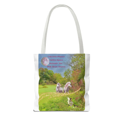 Tote Bag - Whimsical Unicorns And Fairy Autumn Nature Scene