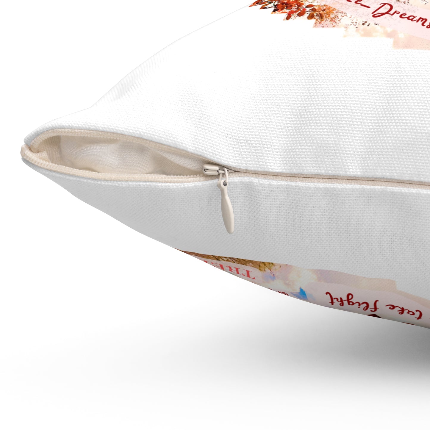 Square Pillow- Autumn Fairies and Leaves Design