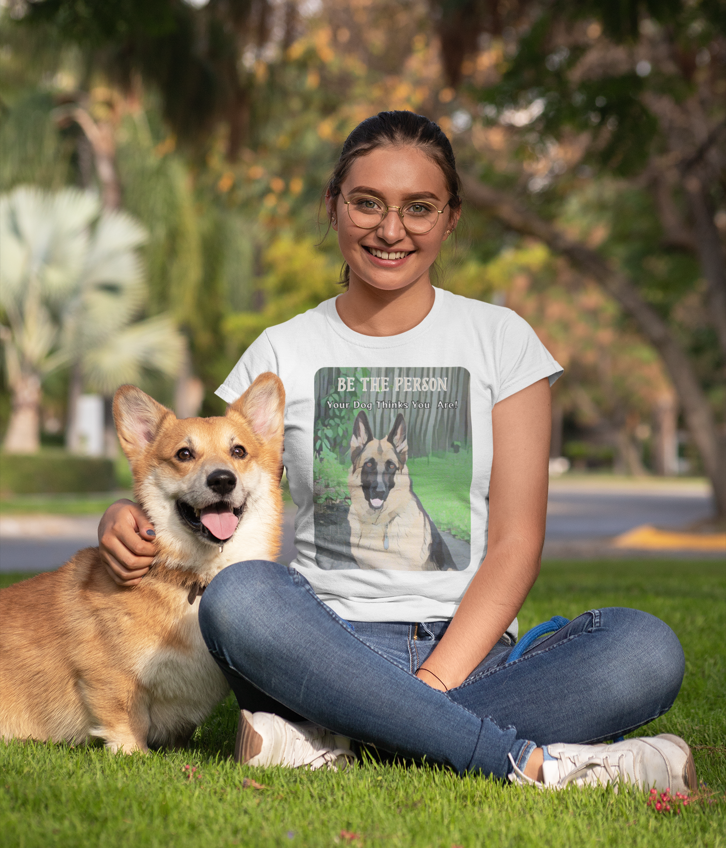 German Shepherd Unisex Tee - 'Be the Person Your Dog Thinks You Are'