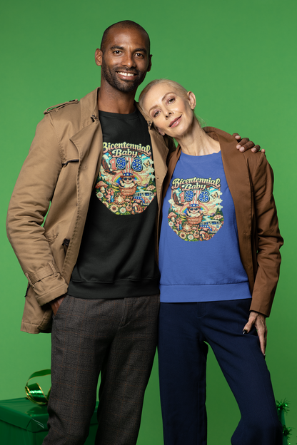 Unisex Crewneck Sweatshirt- Bicentennial BIrthday 1976