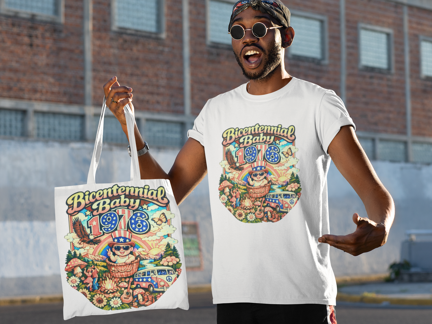 Tote Bag- Bicentennial Birthday Design