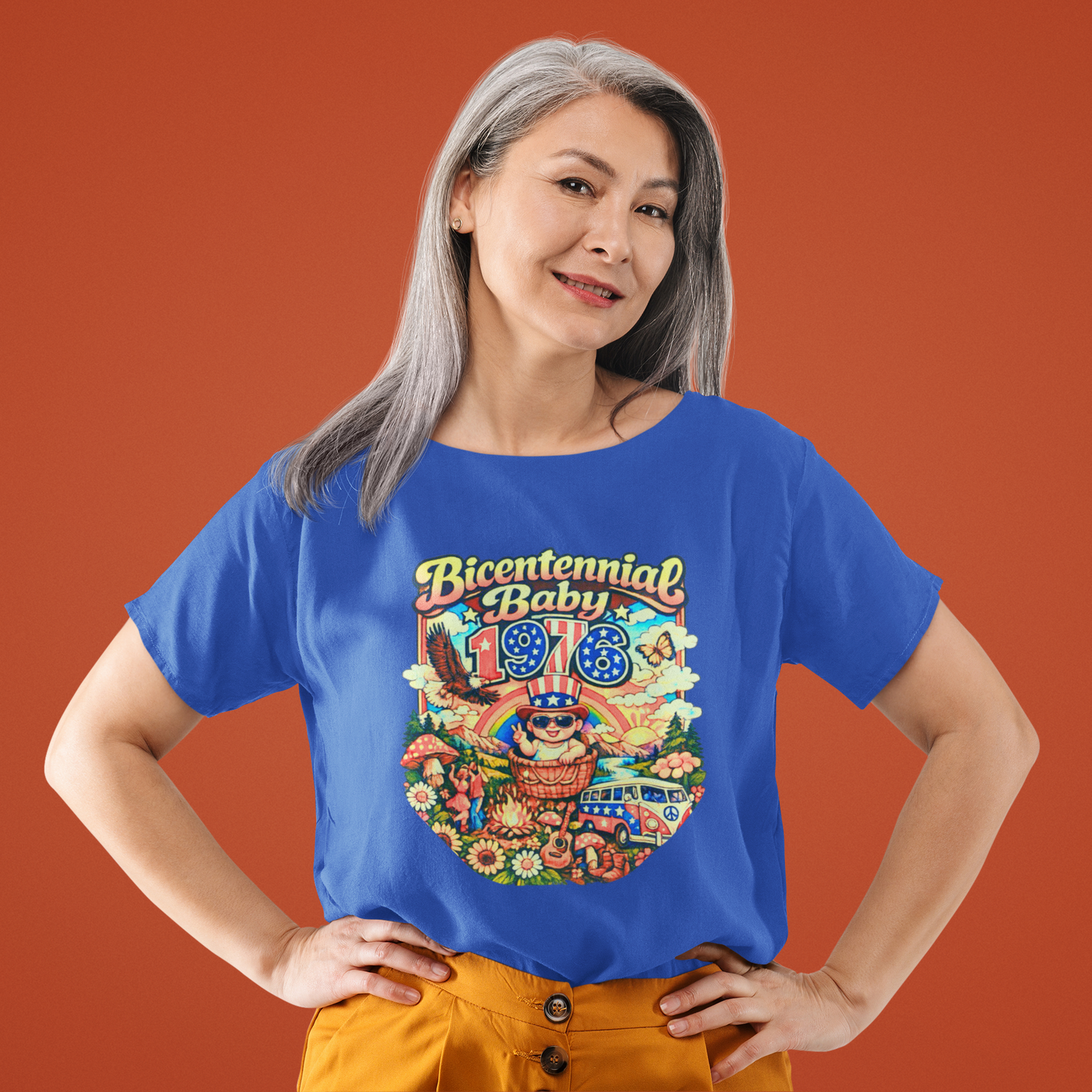 Unisex Jersey Short Sleeve Tee- Bicentennial Birthday Design