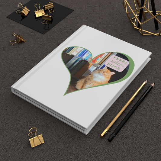 Cat Lover Hardcover Journal — “Purrs and Pages = Bliss”