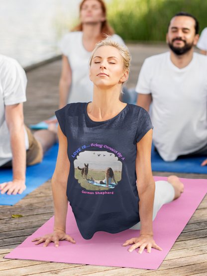 Love Is Being Owned By My German Shepherd-Unisex Tee