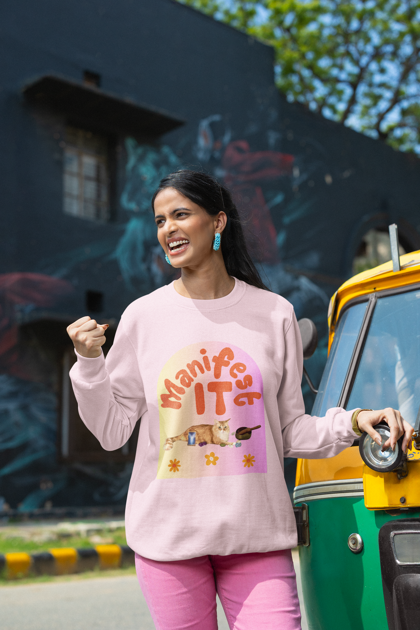 Unisex Heavy Blend™ Crewneck Sweatshirt- Metaphysical Cat Lover