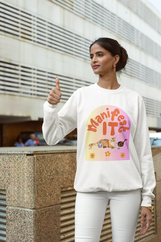 Unisex Heavy Blend™ Crewneck Sweatshirt- Metaphysical Cat Lover