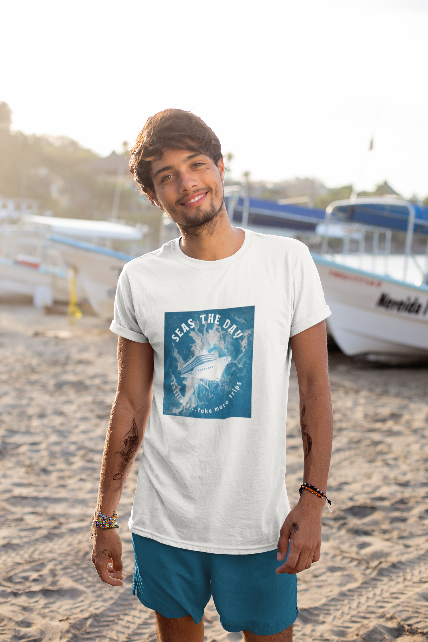 Nautical Tee Shirt - Seas the Day Unisex T-Shirt