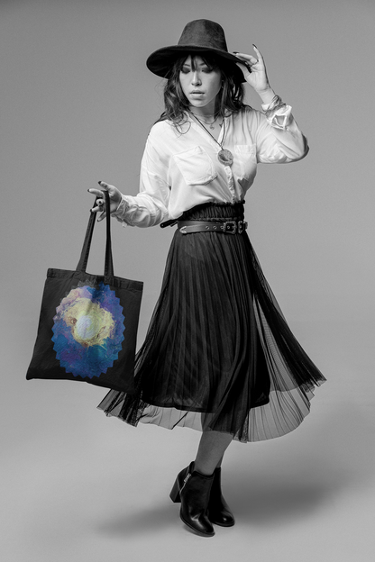 Tote Bag With Outer Space & Stars Painting