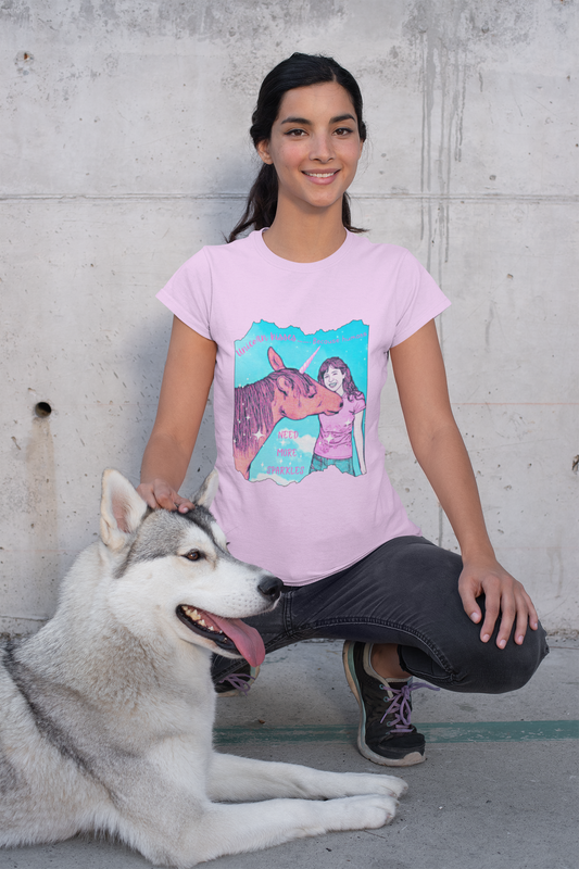 Whimsical Unicorn Kisses Tee Shirt
