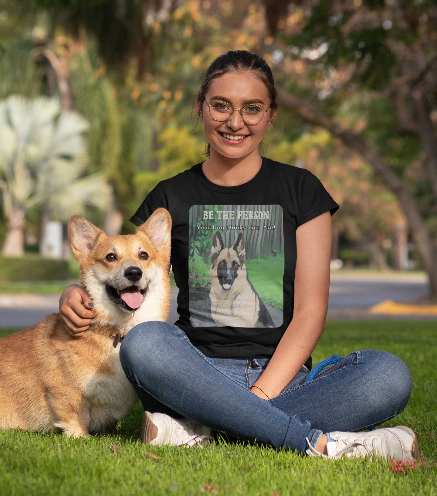 German Shepherd Unisex Tee - 'Be the Person Your Dog Thinks You Are'