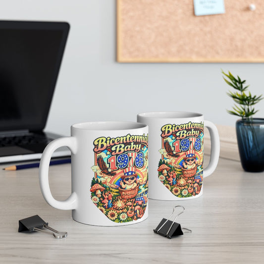 Ceramic Mug- Bicentennial Birthday Design
