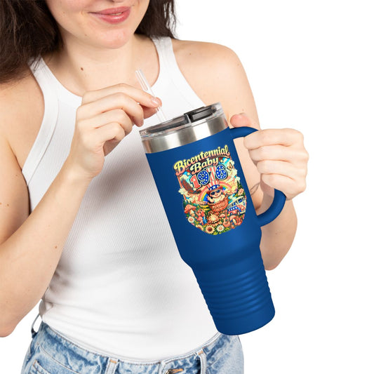 Insulated Travel Mug- Bicentennial Birthday Design