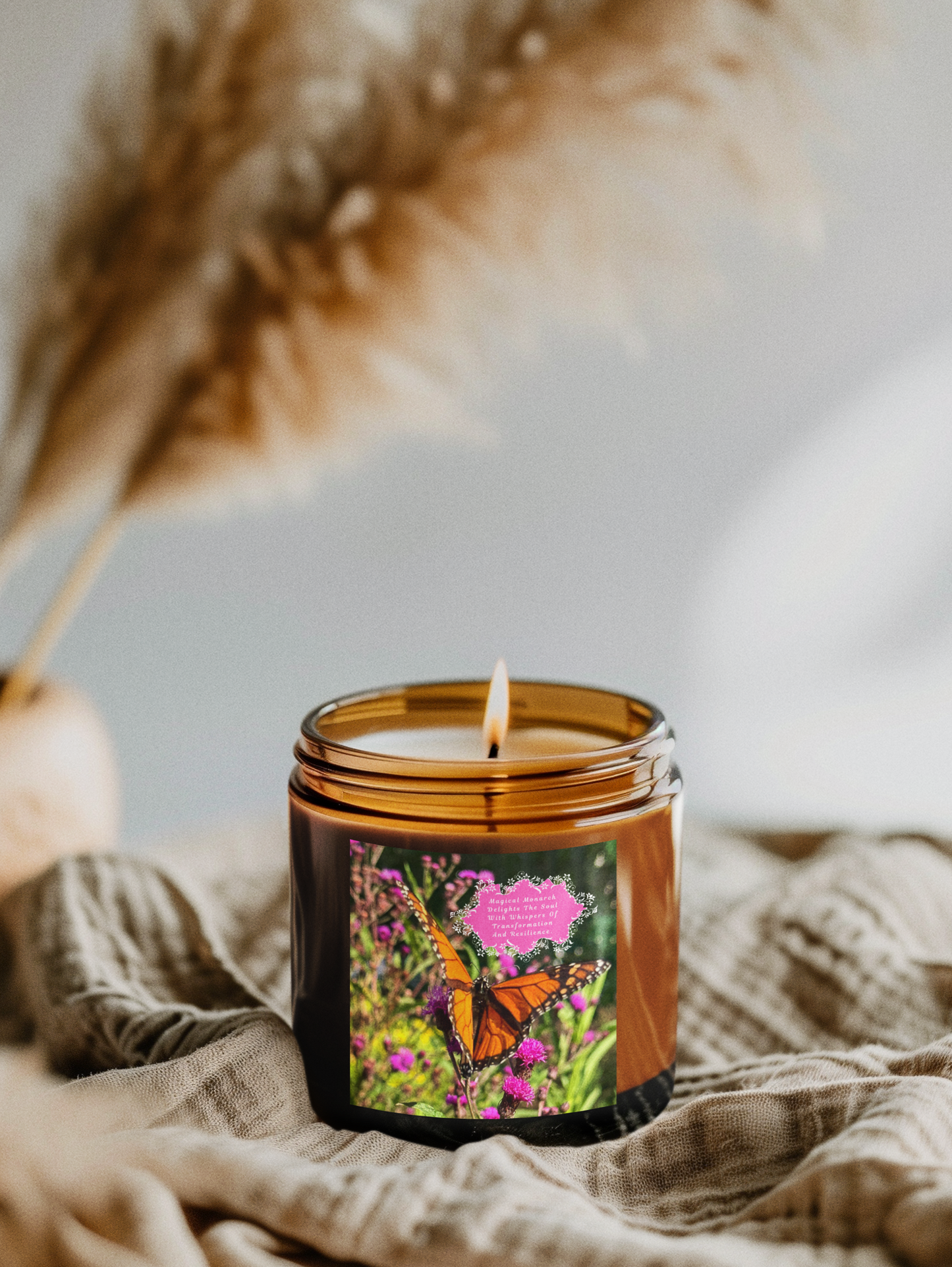 Magical Monarch Butterfly Candle