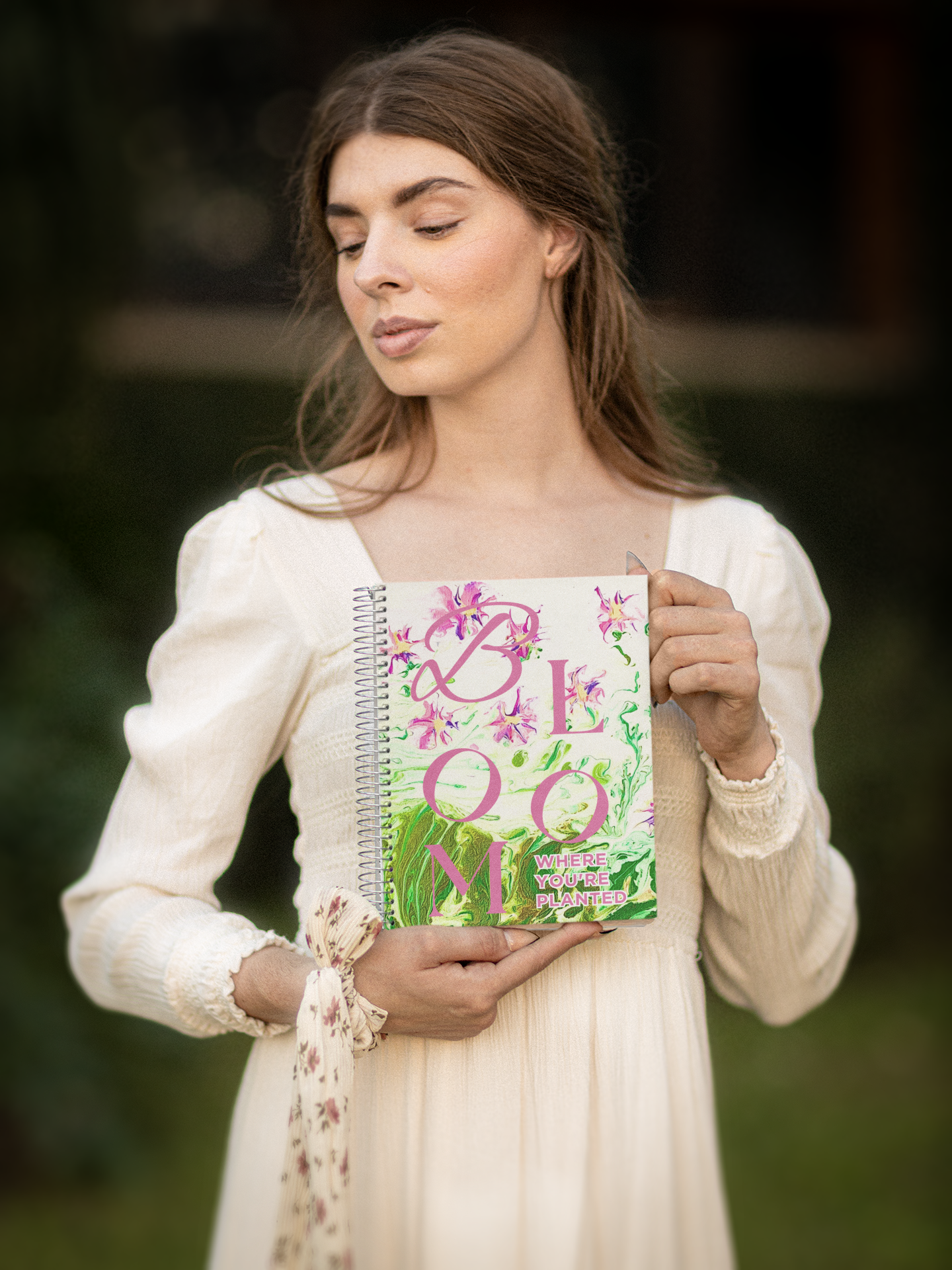 Spiral Notebook - Bloom Where You Are Planted Original Art