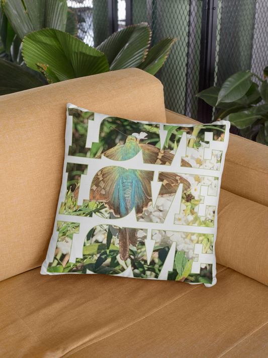 Butterfly Love Square Pillow